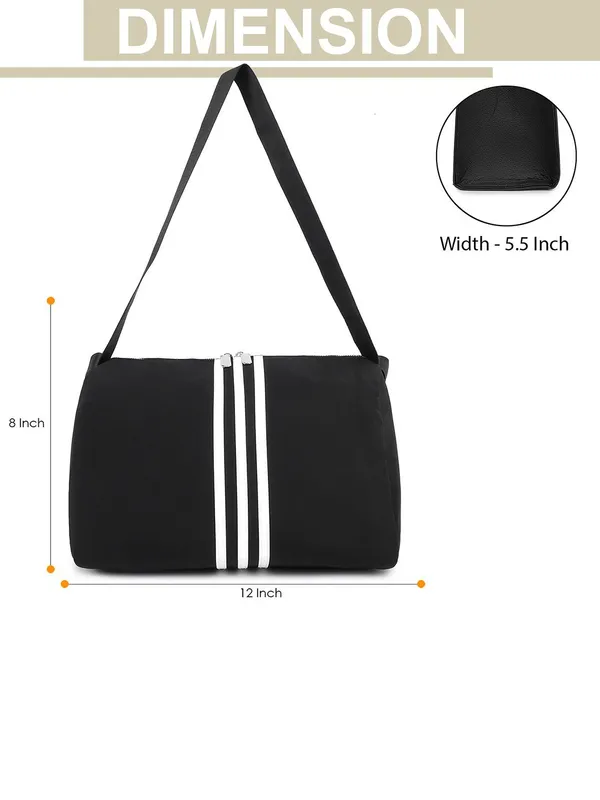 Unisex_Mini_Duffel_Sling_Bag_|_Waterproof_Nylon_Travel_Crossbody_Bag_with_Adjustable_Strap_|_Sports_Gym_Shoulder_Bag_for_Men_&_Women