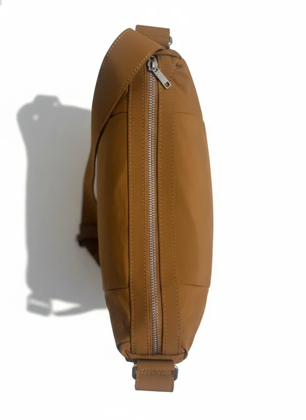 Stylish_Brown_Crossbody_Shoulder_Bag_for_Women_&_Men_|_Adjustable_Strap_|_Spacious_Zip_Closure_|_Lightweight_Everyday_Sling_Bag