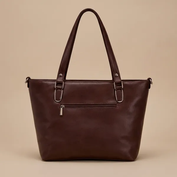 Women’s_Classic_Leather_Laptop_Tote_Bag_with_Detachable_Sling_Strap_–_Large_Office_Shoulder_Handbag_with_Zipper_&_Padded_Compartment