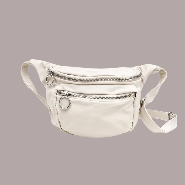 Unisex_Soft_Touch_Crossbody_Sling_Bag_–_Lightweight_Adjustable_Shoulder_Bag_with_Dual_Zipper_Pockets,_Compact_Everyday_Casual_Travel_Bag