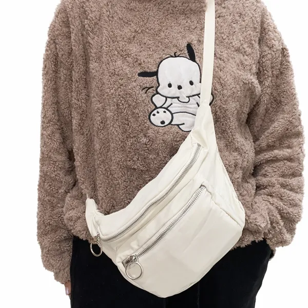 Unisex_Soft_Touch_Crossbody_Sling_Bag_–_Lightweight_Adjustable_Shoulder_Bag_with_Dual_Zipper_Pockets,_Compact_Everyday_Casual_Travel_Bag