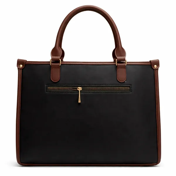 Black_And_Brown_Office_Tote_Bag_And_Structured_Handbag_For_Women