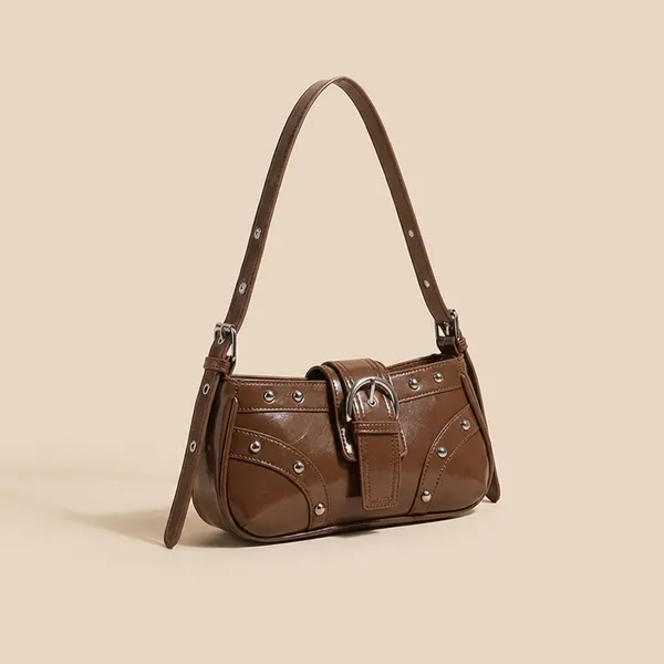 Women’s_Glossy_Faux_Leather_Baguette_Shoulder_Bag_|_Retro_Studded_Buckle_Sling_Bag_for_Girls_|_Trendy_Mini_Shoulder_Purse_for_Daily_Use,_Travel,_College_&_Parties