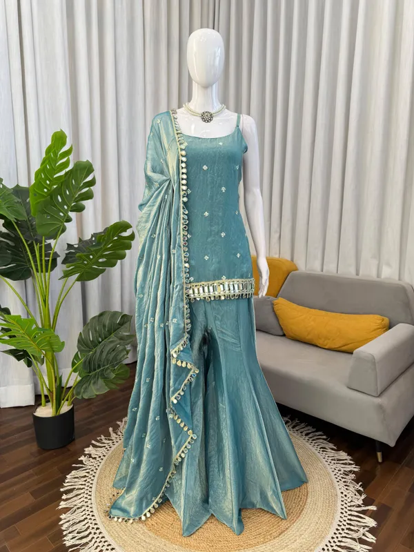 Mint_Green_Silk_Blend_Premium_And_Fancy_Design_Ethnic_Suit_Set_For_Women