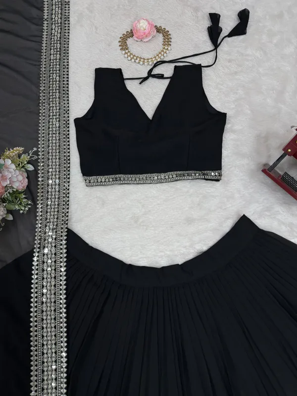 Black_Velvet_And_Silk_Blend_Premium_And_Fancy_Design_Lehenga_Set_For_Women