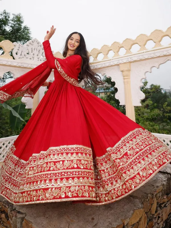 Red_Satin_Premium_And_Fancy_Design_Anarkali_Gown_For_Women