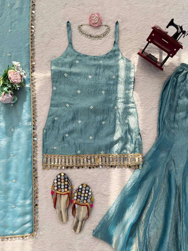 Mint_Green_Silk_Blend_Premium_And_Fancy_Design_Ethnic_Suit_Set_For_Women