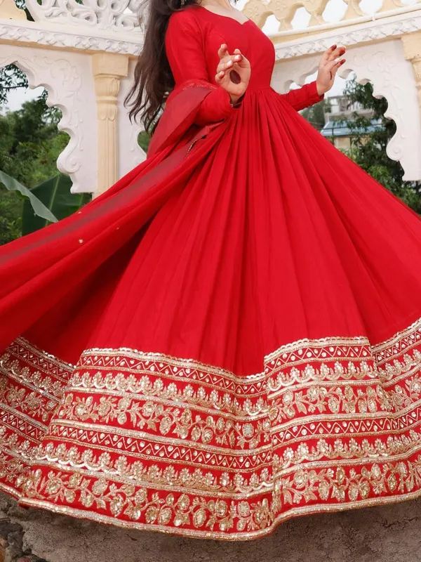 Red_Satin_Premium_And_Fancy_Design_Anarkali_Gown_For_Women
