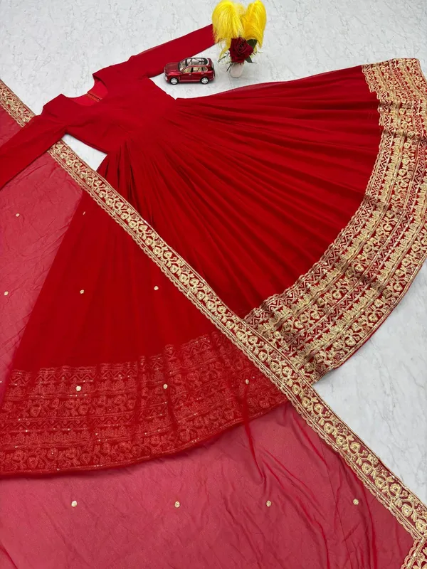 Red_Satin_Premium_And_Fancy_Design_Anarkali_Gown_For_Women