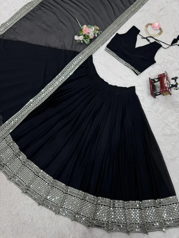 Black_Velvet_And_Silk_Blend_Premium_And_Fancy_Design_Lehenga_Set_For_Women