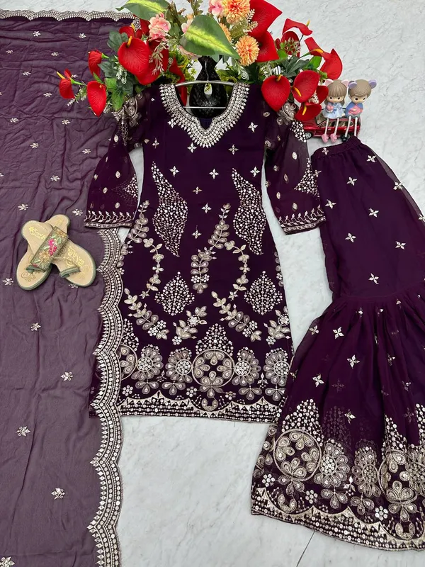 Wine_fox_Georgette_Sharara__For_women