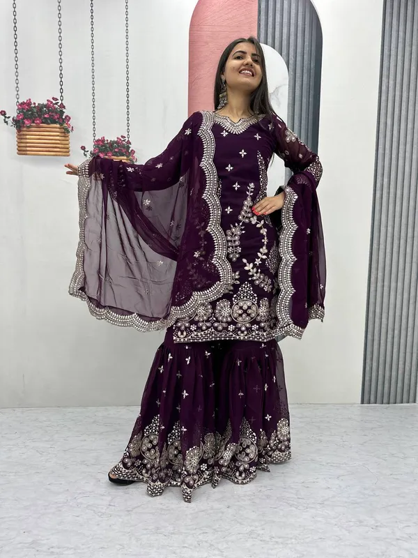 Wine_fox_Georgette_Sharara__For_women