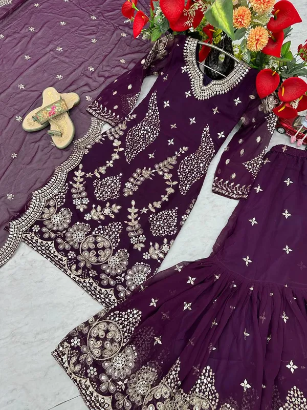 Wine_fox_Georgette_Sharara__For_women