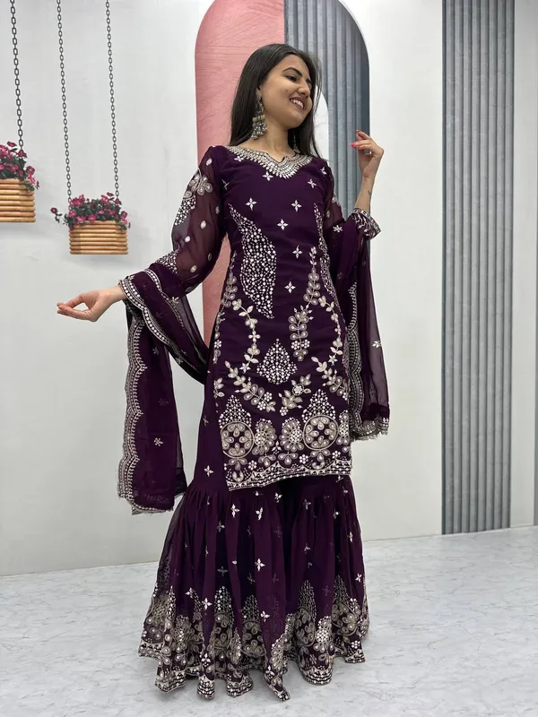 Wine_fox_Georgette_Sharara__For_women