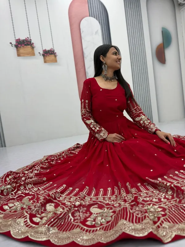 Red_Fox_Georgette_Gowns_For_women