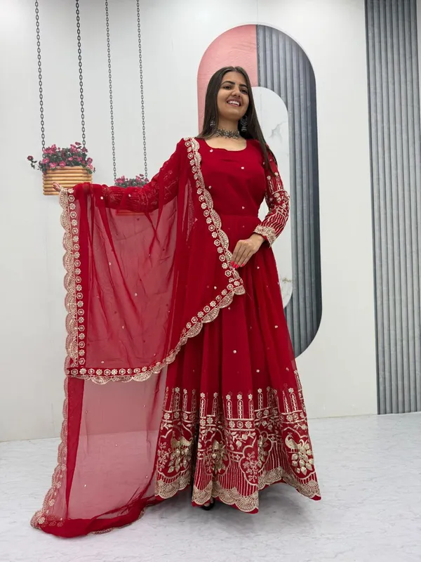 Red_Fox_Georgette_Gowns_For_women