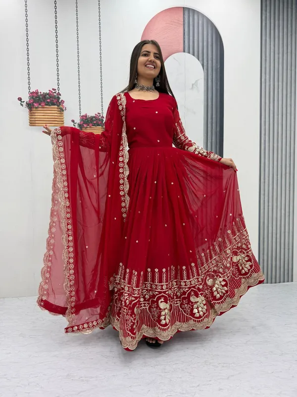 Red_Fox_Georgette_Gowns_For_women