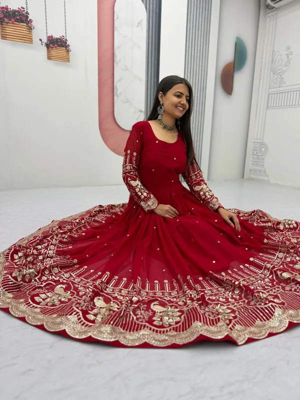 Red_Fox_Georgette_Gowns_For_women