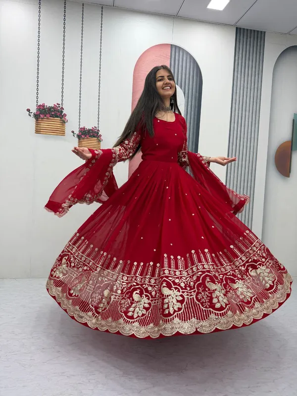 Red_Fox_Georgette_Gowns_For_women