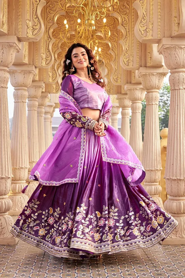 Pink_Pure_Gold_crush_Lehenga_Choli_For_women