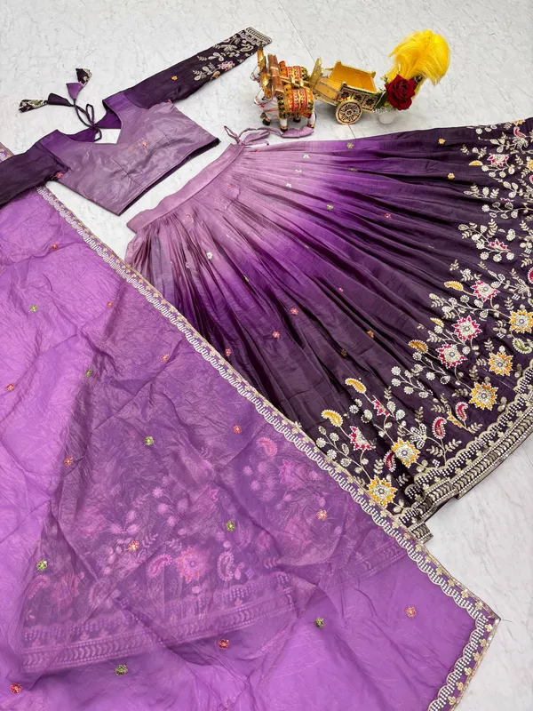 Pink_Pure_Gold_crush_Lehenga_Choli_For_women