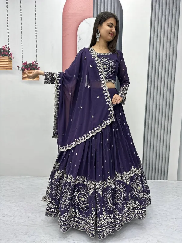 Purple_Heavy_Fox_Georgette_Lehenga_Choli_For_women