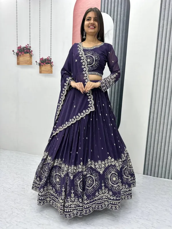 Purple_Heavy_Fox_Georgette_Lehenga_Choli_For_women