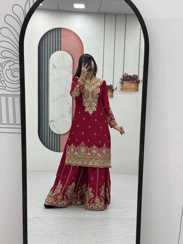 Red_Chinon_Sharara__For_women
