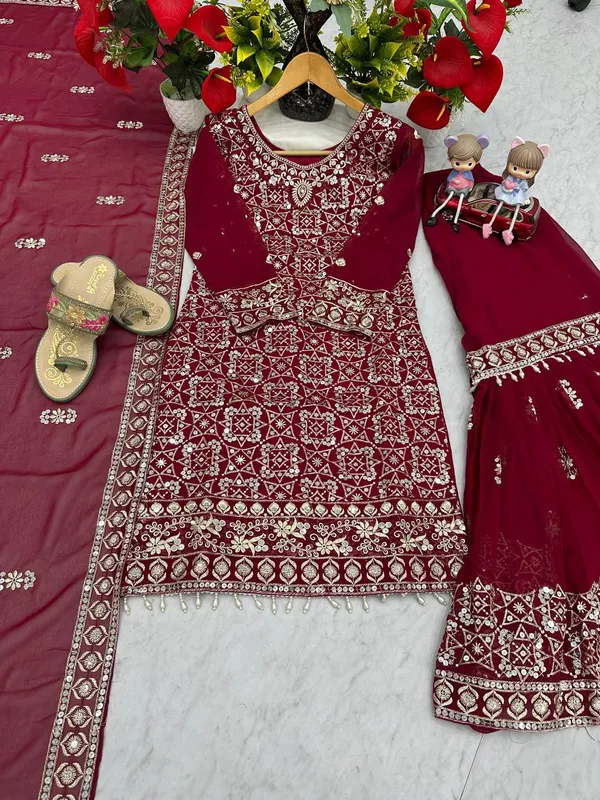 Red_fox_Georgette_Sharara__For_women