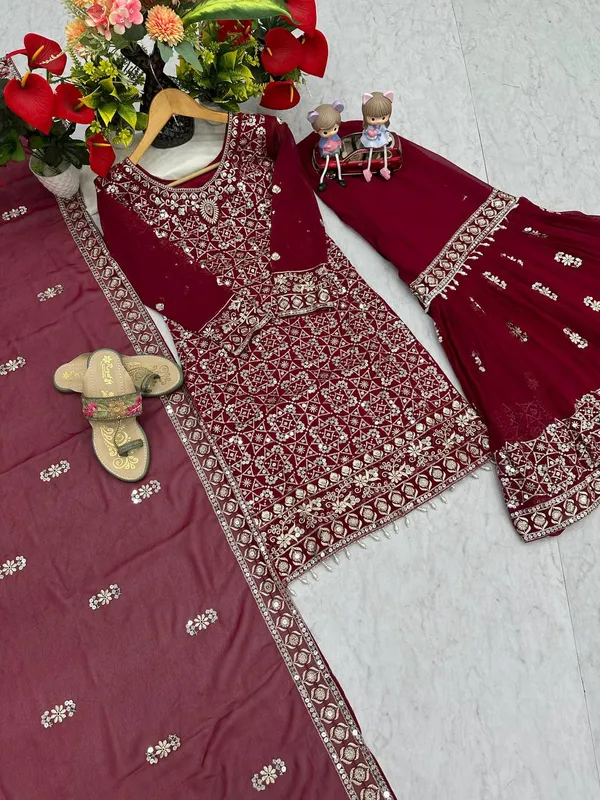 Red_fox_Georgette_Sharara__For_women