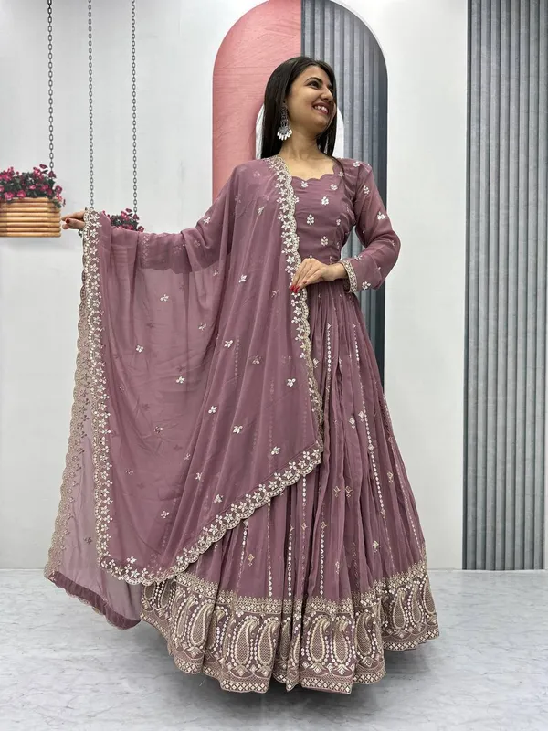Onion_Fox_Georgette_Gowns_For_women