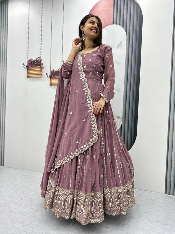 Onion_Fox_Georgette_Gowns_For_women