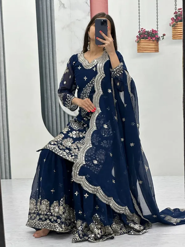 Navy_Blue_fox_Georgette_Sharara__For_women