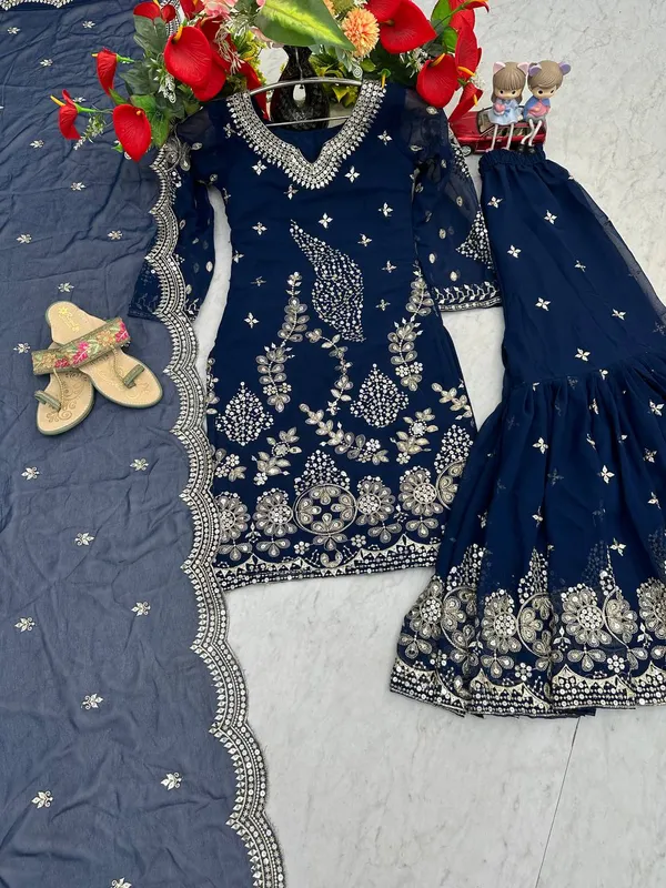 Navy_Blue_fox_Georgette_Sharara__For_women