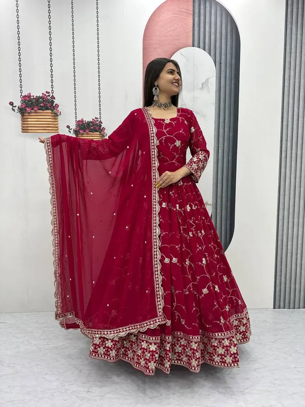 Red_Fox_Georgette_Gowns_For_women