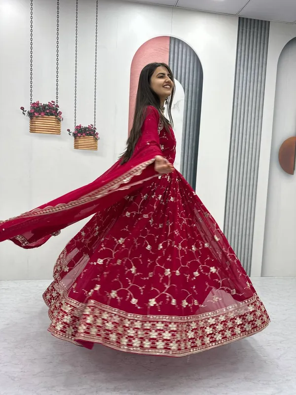 Red_Fox_Georgette_Gowns_For_women