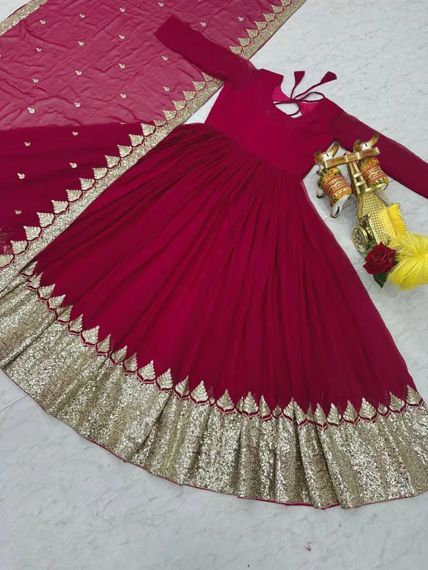 Red_Fox_Georgette_Gowns_For_women