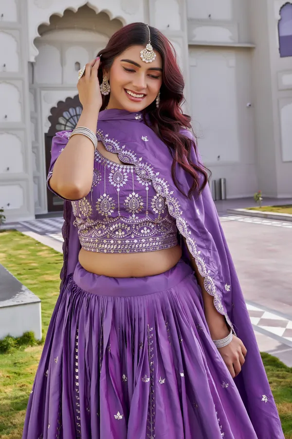 Purple_pure_Crep_silk_Lehenga_Choli_For_women
