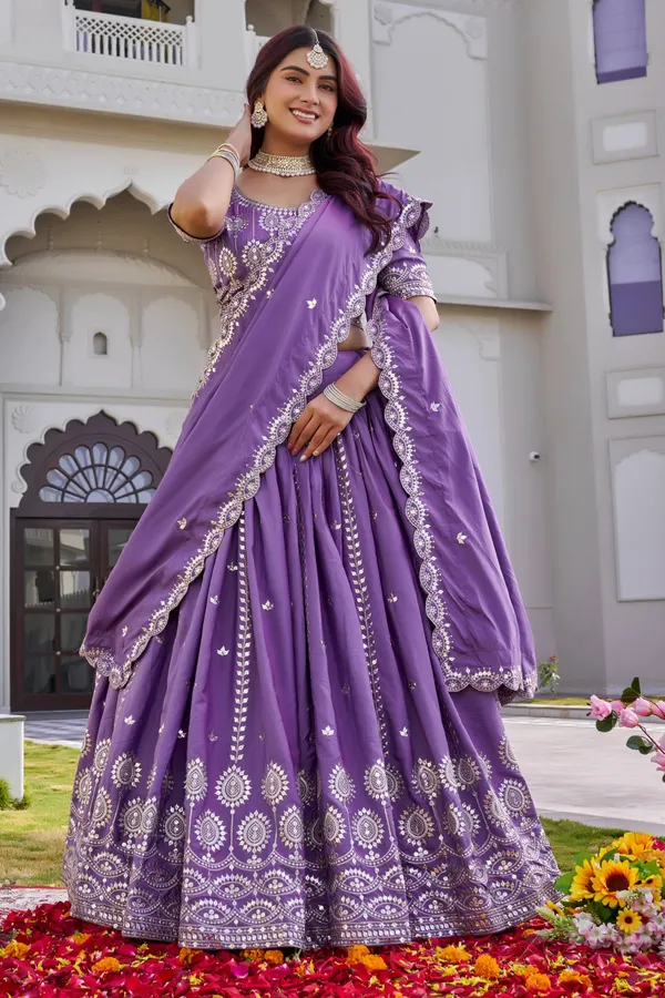 Purple_pure_Crep_silk_Lehenga_Choli_For_women