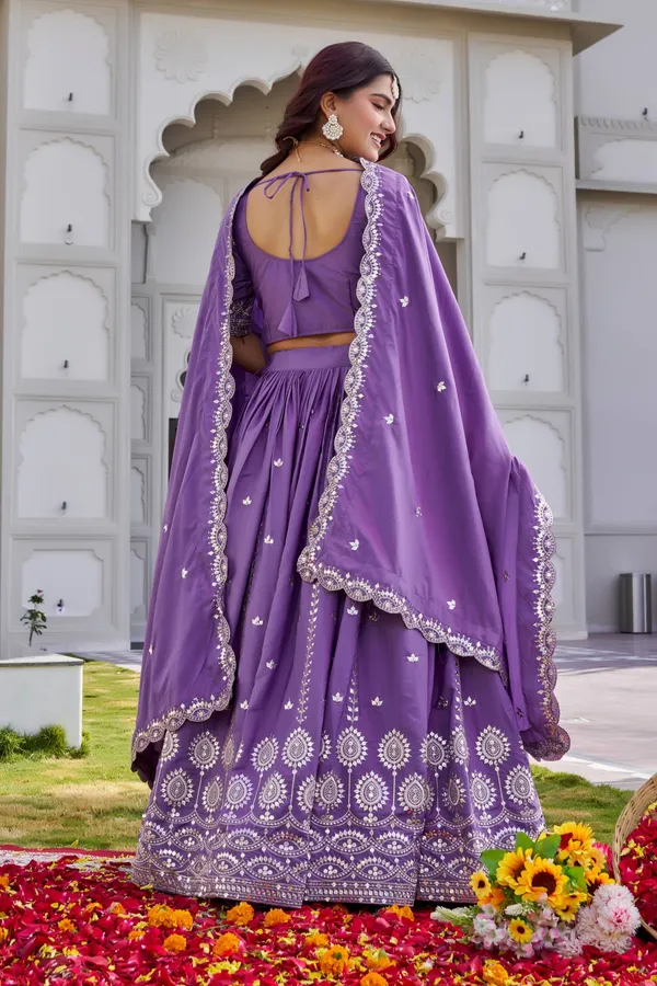 Purple_pure_Crep_silk_Lehenga_Choli_For_women