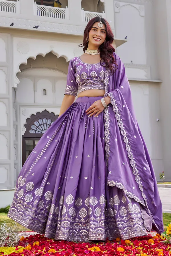 Purple_pure_Crep_silk_Lehenga_Choli_For_women