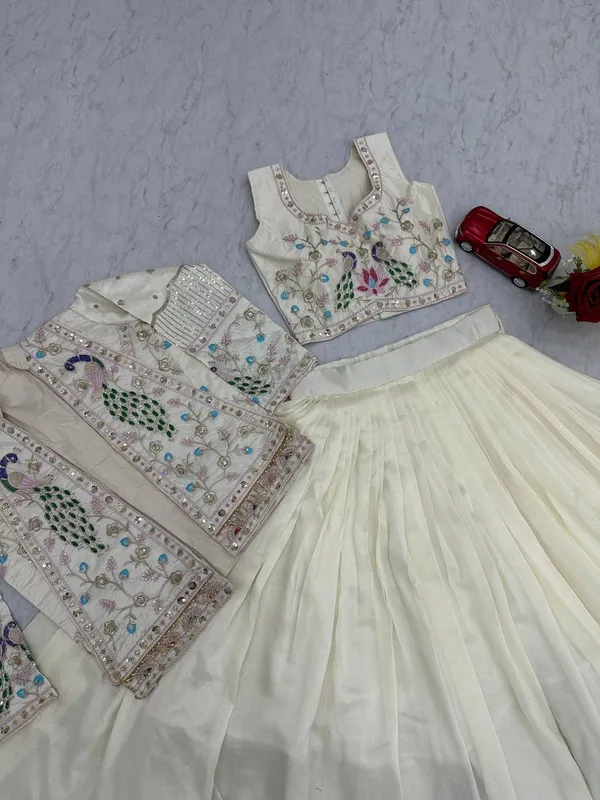 White_Vichitra_silk_Lehenga_Choli_For_women