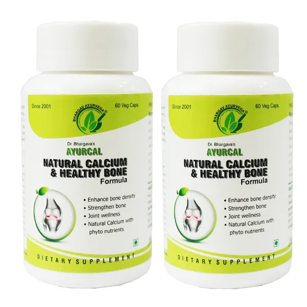 Dr.Bhargav’S_I_Ayur_Cal_Capsule_For_Natural_Calcium_|_Strengthens_Bone_|_Joint_Wellness|_Accelerate_Fracture_Bone_Healing_I_Height_In_Growing_Children|_Nutrients_For_Cartilage_Healing_|_60_Capsules_I_Pack_Of_2