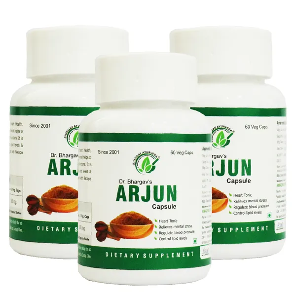 Dr.Bhargav’S_I_Arjun_Capsule_|_Relieves_Mental_Stress|_Cardiovascular_I_Strengthens_Heart_I_Cardiac_Muscle_|_Low_Bp_I_Pushkarmool_|_Accelerate_Bone_Cells_|_Helps_Heal_Cartilage_|_60_Capsules_I_Pack_Of_3