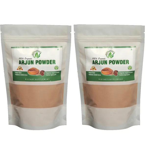 Dr.Bhargav’S_I_Arjun_Powder_|_Heart_Tonic_|_Relieves_Mental_Stress_|_Regulate_Blood_Pressure_|_Control_Lipid_Levels_|Arjun_Kheer_Pak_Ingredient_I_Natural_Organic|100_Gm_I_Pack_Of_2