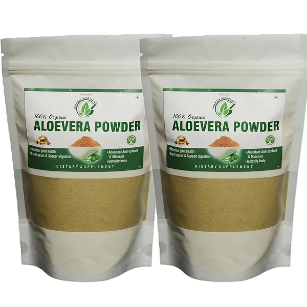 Dr.Bhargav’S_Aloe_Vera_Powder_Organic|Hair_I_Face_|Skin|No_Added_Chemicals|100_Gm_I_Pack_Of_2