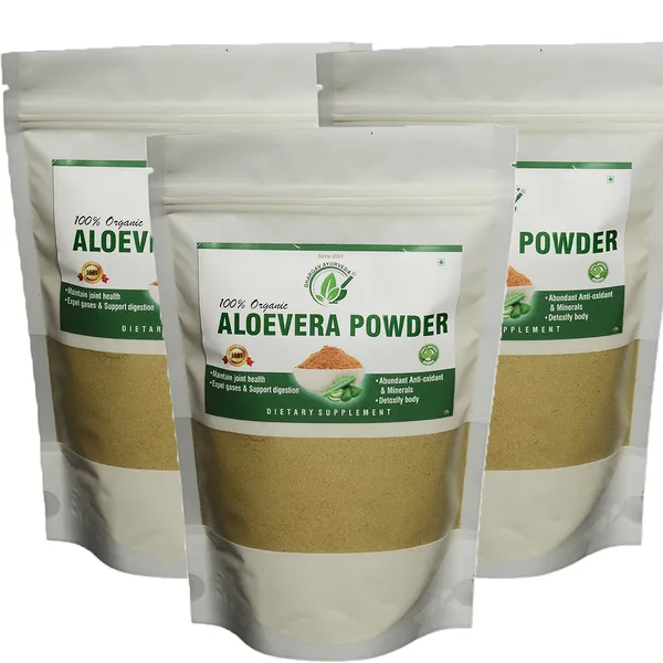 Dr.Bhargav’S_Aloe_Vera_Powder_Organic|Hair_I_Face_|Skin|No_Added_Chemicals|100_Gm_I_Pack_Of_3