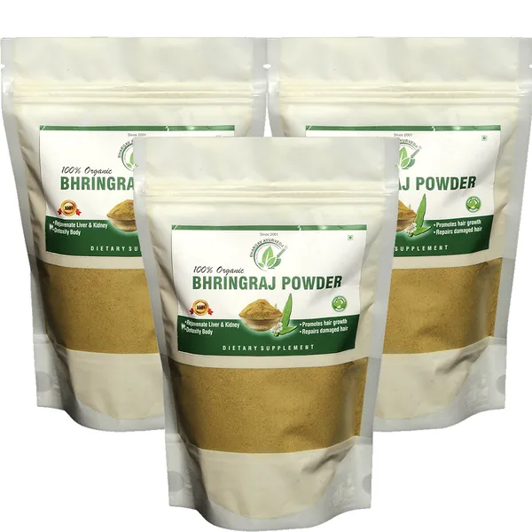 Dr.Bhargava'S_I_Bhringraj_Powder|_Help_To_Promote_Hair_|_Skin_I_Hair_Supplement_I_100_Gm_I_Pack_Of_3