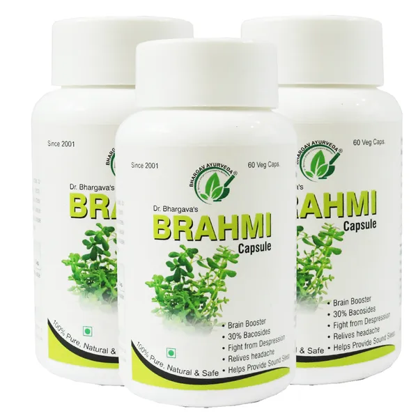 Dr.Bhargav’S_I_Brahmi_Capsule_|Brain_Booster_|_Headache_|_Brain_Nerve|_Heart_Weakness_I_Palpitation_I_Confusion_I_Nervousness_I_Arjun_Capsule_|Relieves_Stress_I_Depression_I_Relaxocalm|_60_Capsules_I_Pack_Of_3