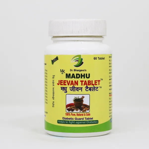 Dr.Bhargav’S_I_Madhu_Jeevan_Capsule_I_Diabetic_Control|_Regulate_Blood_Sugar|_Diabetes|_Strengthen_I_Stress_Insulin_Producing_Beta_Cells|_60_Tablets